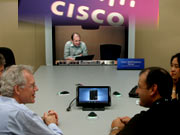 infocomm2011思科展出網真系列視頻會議