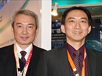 揚(yáng)智電子科技(中國(guó))有限公司首席執(zhí)行官林申彬博士(左)及中國(guó)區(qū)事業(yè)單位首席代表盧仲石先生(右)